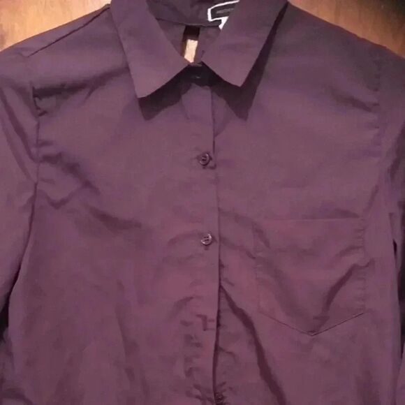 Plum button down shirt - Picture 1 of 3